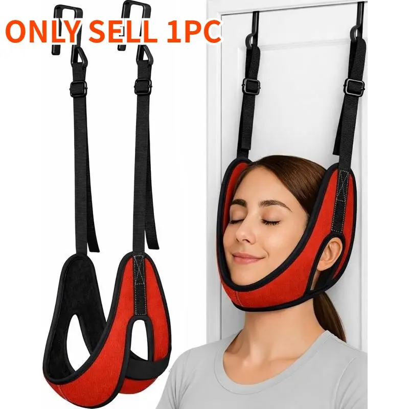 Upgrade Door-Hung Cervical Puller, 330 Lbs Load Capacity, Thickened Neck Support, Breathable Design, Enhanced Comfort & Durability