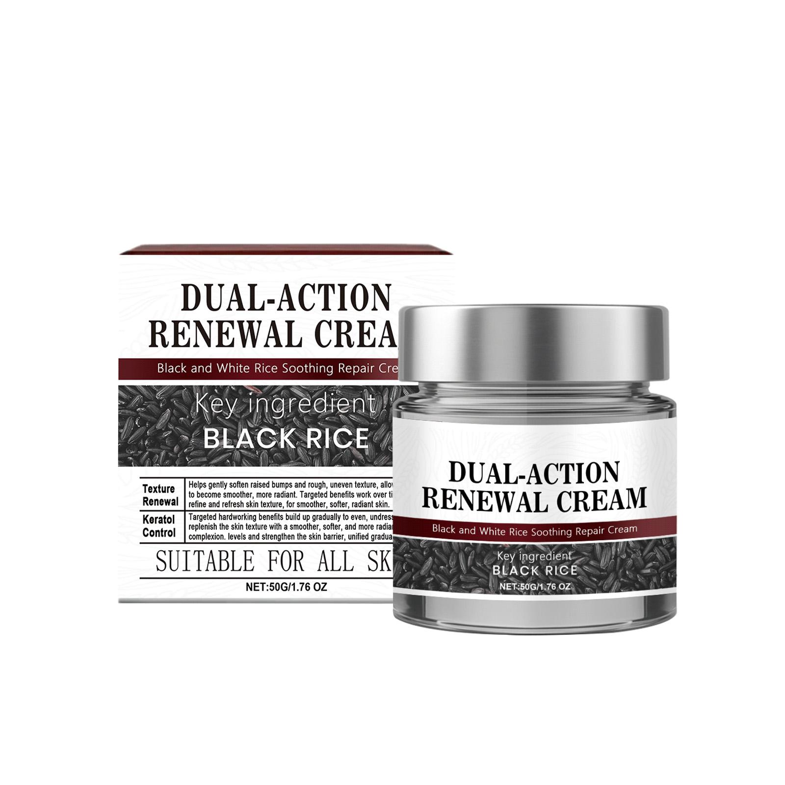 Black Rice Soothing Cream, Gentle Daily Skin Moisturizer, Leaves Skin Smooth & Soft