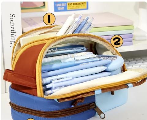 Large Capacity Tent Pencil Case, Durable Design for School Supplies, Perfect Organizer for Pens and Markers, Ideal Gift for Students