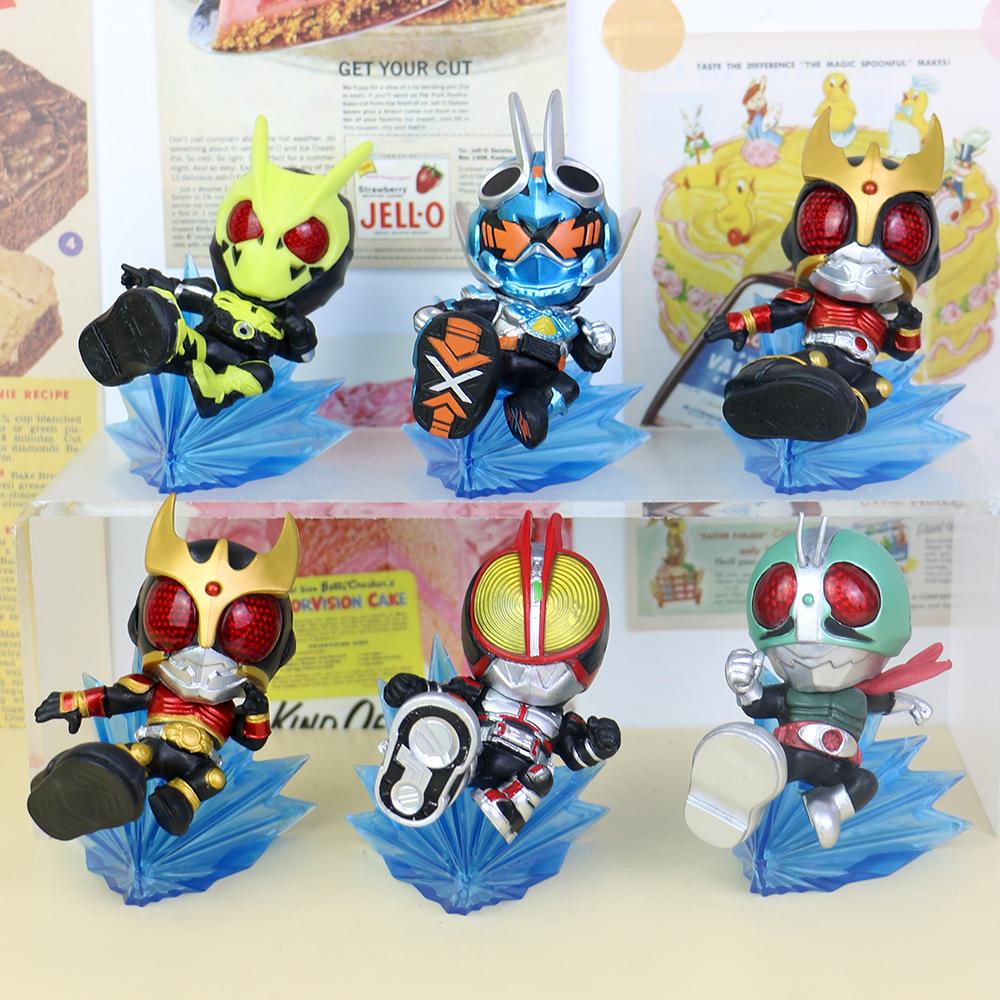 Kamen Rider Anime Action Figure Cartoon Character Model Doll Ornament Gashapon Claw Machine Toy Desktop Decoration Collectible Gift