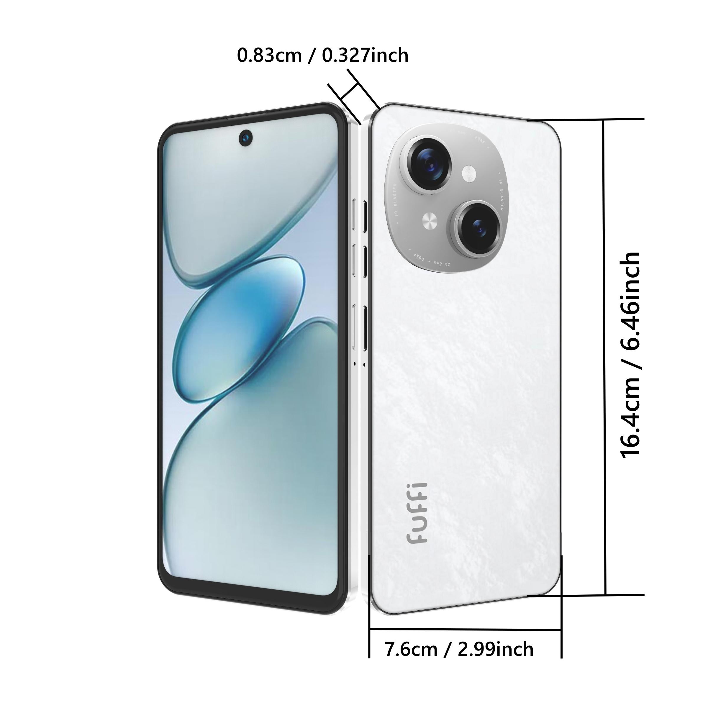 FUFFI-Smartphone, 6.56-Inch Screen, Unlock 4g Network, Android 10.0, 3+32GB Memory, 3100mah Battery, Dual Sim, Quad-Core Processor, Fashion Phone