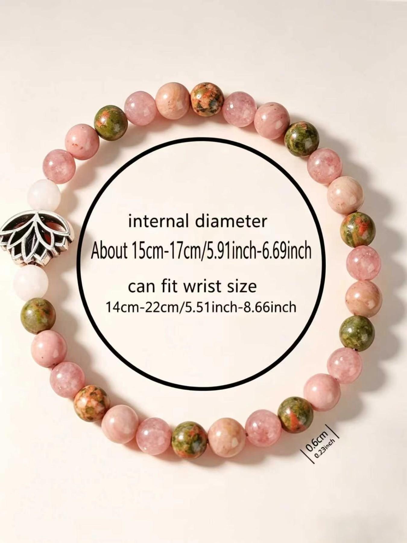 Rose Quartz Lotus Guardian Bracelet, Gentle Healing Crystal, Natural Stone Protection, Energy Shield Jewelry, Self-Care Accessory for Women