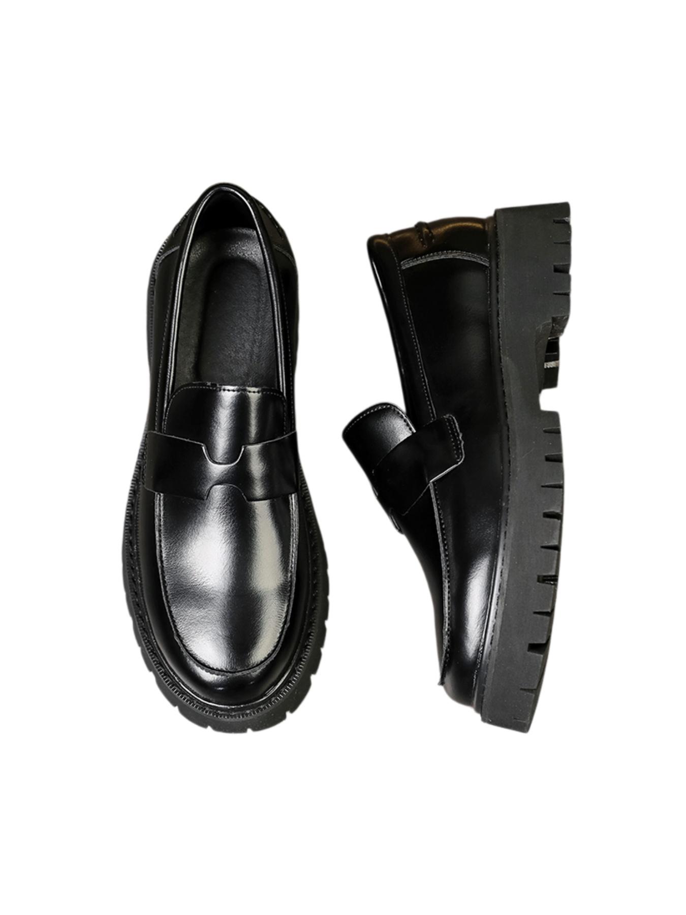 Men's Formal Dress Shoes, Patent Leather Shiny Mirror Surface Shoes, Thick Sole Platform Shoes, Suitable For Office, Saturday Banquet, Ball, Male Model Catwalk, Wedding, Groom, Hairstylist, Footwear