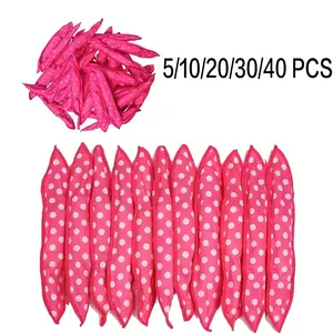 Heatless Hair Curler Set, Soft Foam Overnight Hair Rollers for Natural Curls and Waves, No-Heat Flexible Curling Styling Tools for Women, Wavy Curls