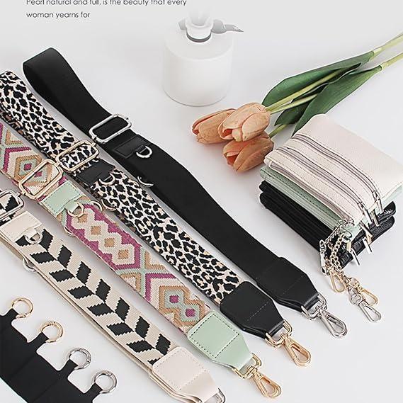 Adjustable Phone Lanyard Crossbody Strap with Wallet, Clip and Go Strap for Phone and Wallet, Compatible with All Phones, Perfect for Travel, Running, Shopping, Mother's Day Gifts