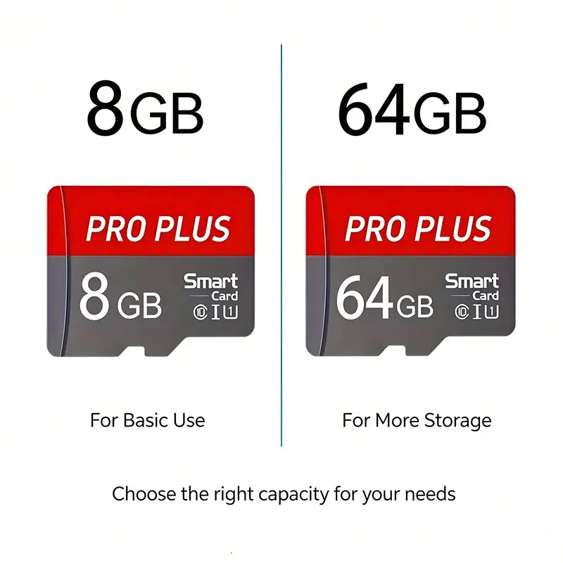 micro sd memory card, Micro SD Card and SD Card, compact-sized Memory Card with optional 8/64GB capacity, compatible as Micro SDXC Card & TF Card, SD Card Adapter Included, great for Sat N