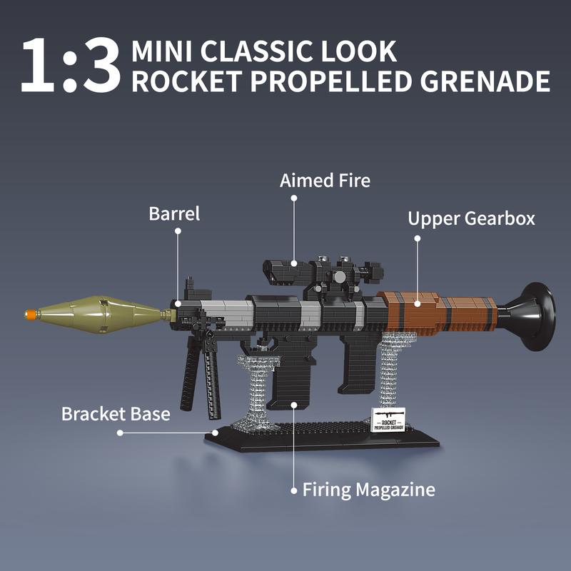 1:3 DIY Building Block Sets - Construction Toys for Kids, Adults & Collectors, Craft Assembling Model Kit with Splicing Bricks for Creative Play