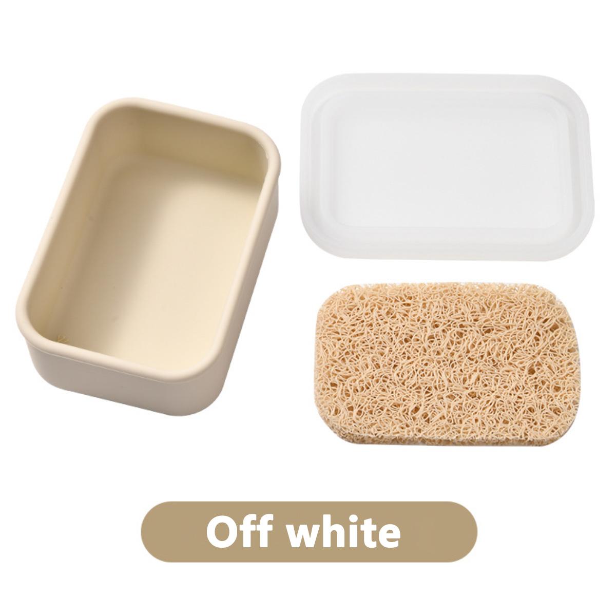 Compact Leakproof Travel Soap Case, Silicone Soap Box with Draining Layer, Enhanced Soap Container, Suitable for Camping, Gym, Bathroom, Outdoor Essentials