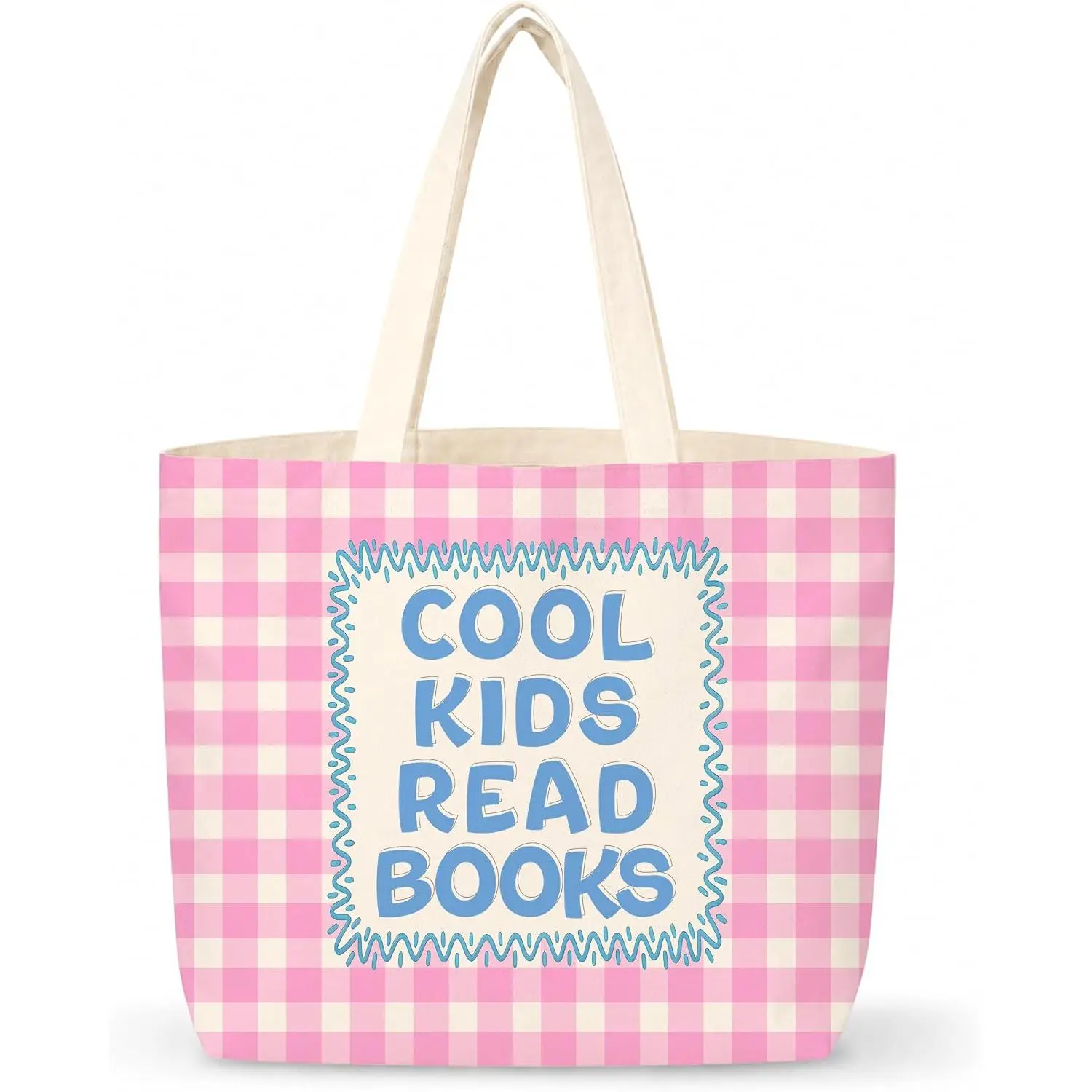 Book Tote Bag, Cool Read Books Canvas For Reading Club