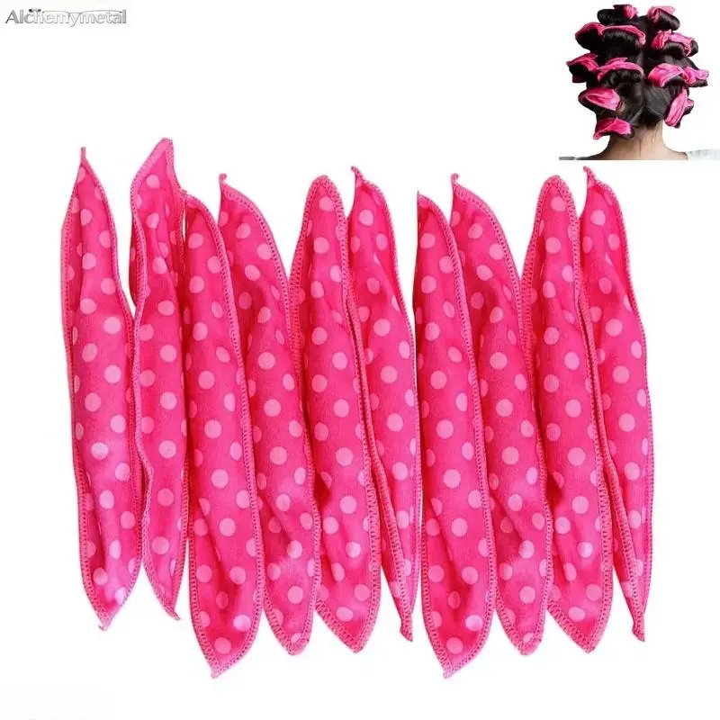 10Pcs/Set Soft Flex Heatless Wave Maker - Flexible DIY Sponge Hair Styling Tool for Sleep-Time Curls (Hair Accessories) gym workout tracksuit