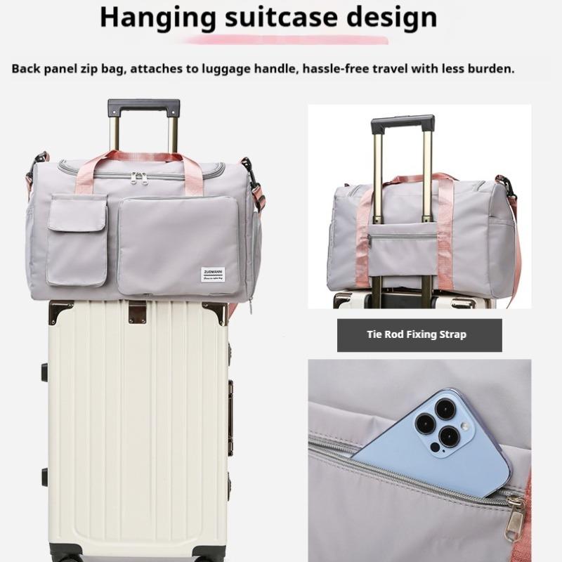 High-End Short-Term Women's Handbag Large Capacity Multi-Functional Dry-Wet Separation Lightweight for Female Use Portable Casual Travel Bag/ Gym bag