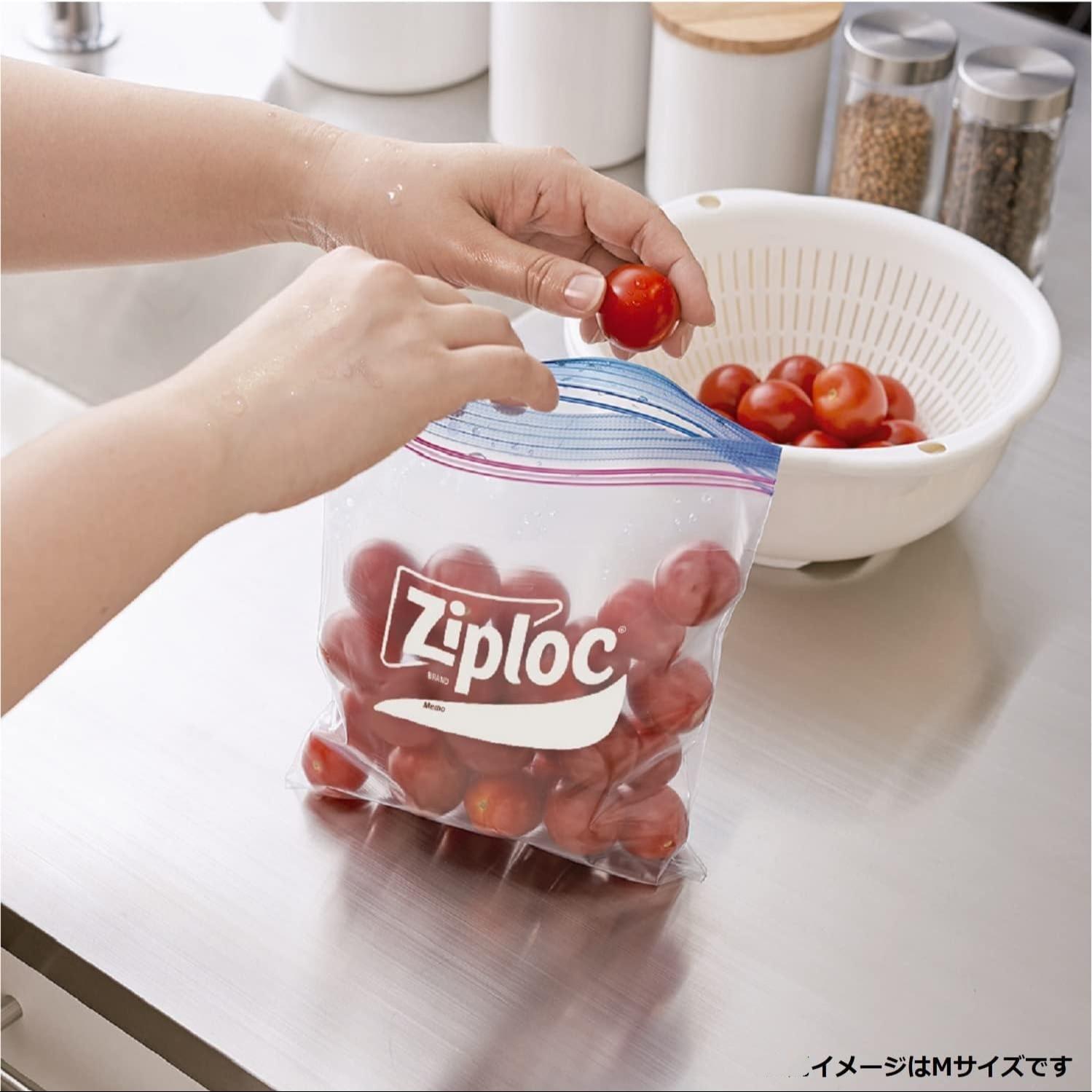 1 box of kitchen standing fresh-keeping freezer bag: food grade PE double ribbed color strip compact bag for refrigerator fresh-keeping/freezing, universal leak proof and moisture-proof, suitable for home people to store and freeze food ingredients