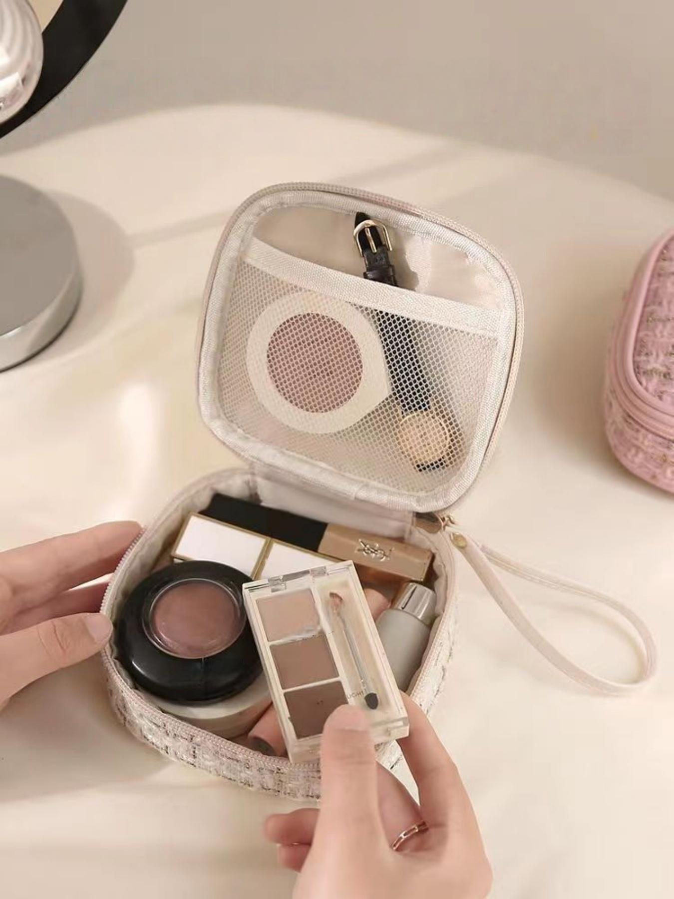 Portable Lipstick Makeup Bag, Data Cable Storage Pouch, Travel Cotton Pad Organizer, Small Handbag for Daily Use, Handheld Cosmetic Pouch, Travel Cosmetic Bags