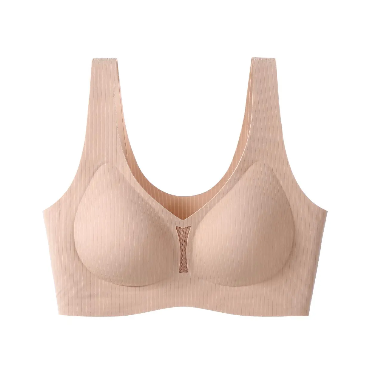 nude seamless bra Seamless One-Piece victoria top secret sous vêtement Women's small chest gathered bras free shipping
