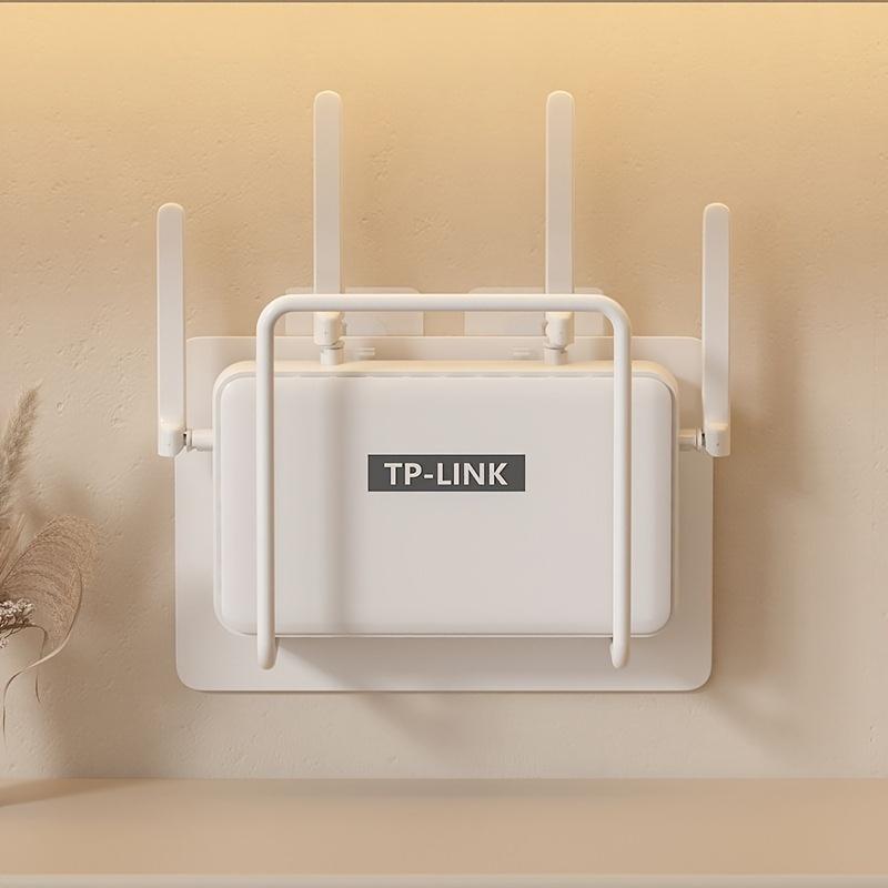 Wireless holeless router stand - Wall-mounted TV box holder - Living room wall support - WiFi router shelf - Storage rack