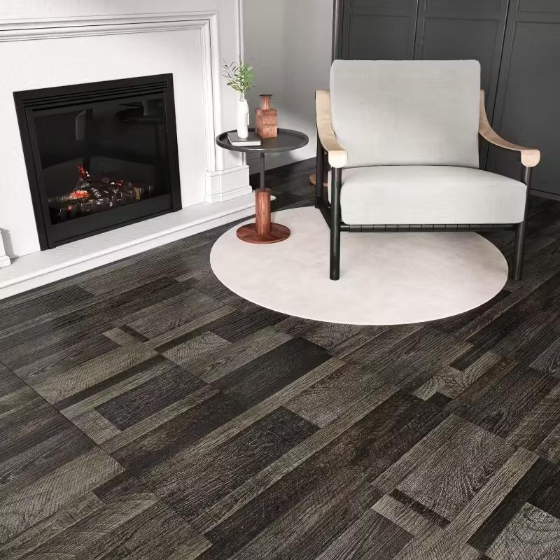20/40 Self-Adhesive Vintage Wood Grain Waterproof Flooring Tiles - Easy to Peel and Stick, Durable PVC Floor,itable for Home Wall Decoration Renovation, Peel and Stick Floor, Kitchen Floor, Modern Home Decoration, Durable Floor, Floor Covering