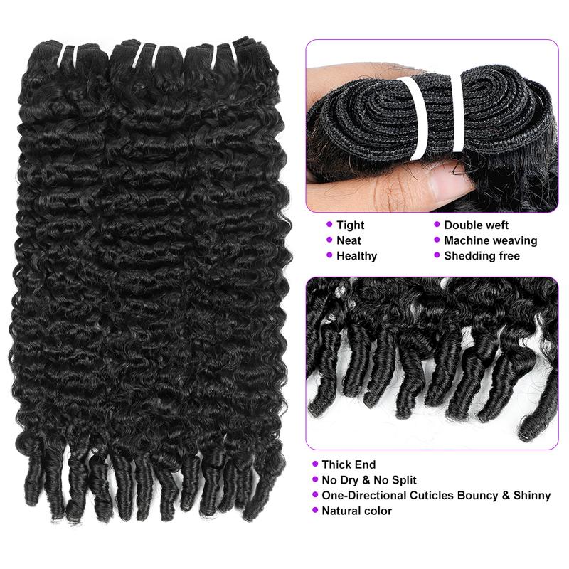 Burmese Curls Human Hair Bundles Raw Human Hair Quick Weave Extensions Human Hair For Black Women Spiral Curly End Human Hair Extensions