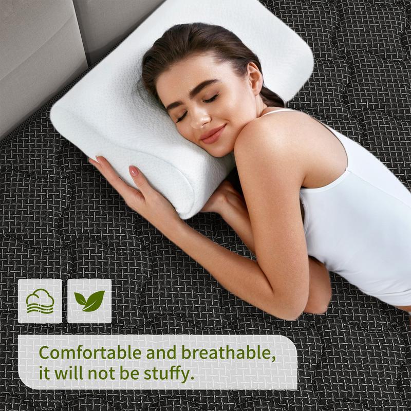 BOMASS 12" 14" Mattress Twin Full Queen King Hybrid Gel Memory Foam Individual Pocket Spring Black Mattresses Medium Firm Back support Bed in a box