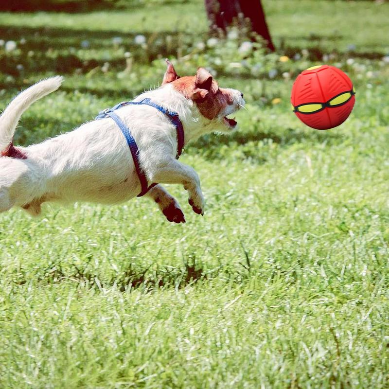 Children's UFO Ball Toy Outdoor Flat Throwing Boys' Disc Ball Toy Shape Changing Toy Ball Parent Child Interactive Toy Suitable for 34567 Year Old Boys and Girls Stress Relieving Bouncing Flying Ball Toy