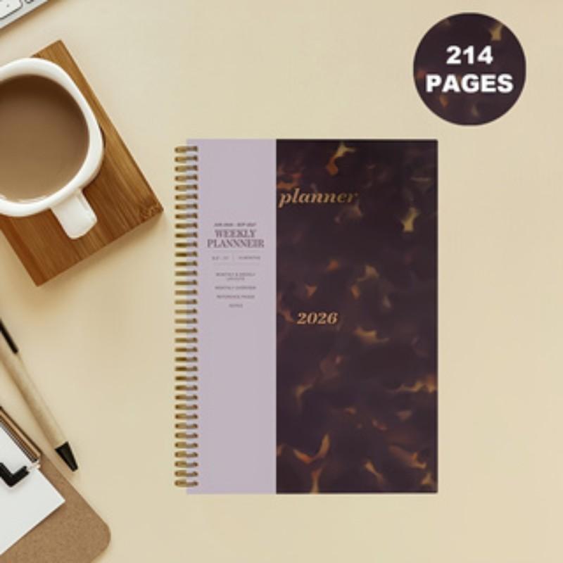 2026 Daily Planner Notebook & Personal Journal Organizer, Multi-Functional Efficiency Notebook, Weekly/monthly Layout, Plan Sections, Adequate Note Space, Spiral Bound