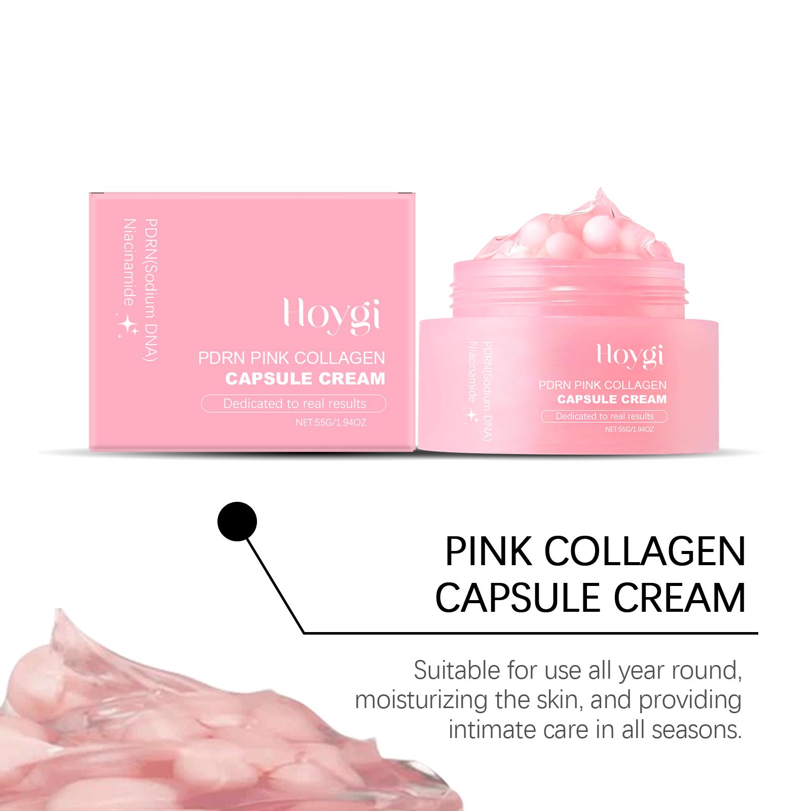 Moisturizing collagen capsule cream hydrating, rejuvenating, locking in moisture and firming facial care capsule cream