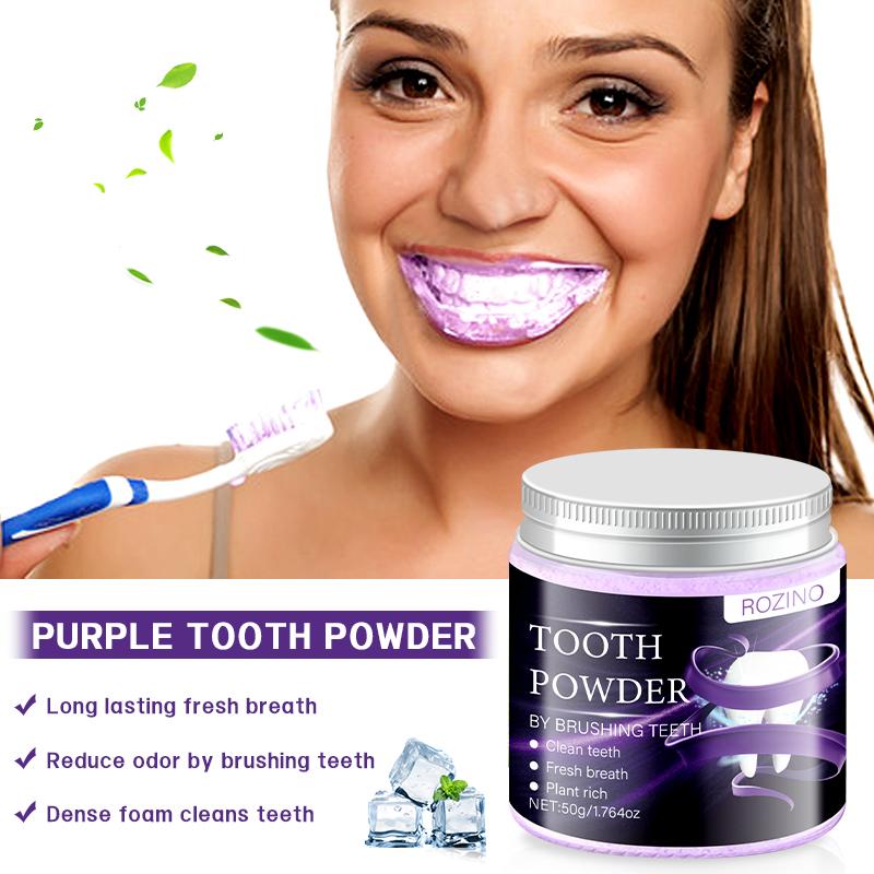 ROZINO Tooth Powder - Natural Oral Care for Clean Teeth & Fresh Breath (50g)