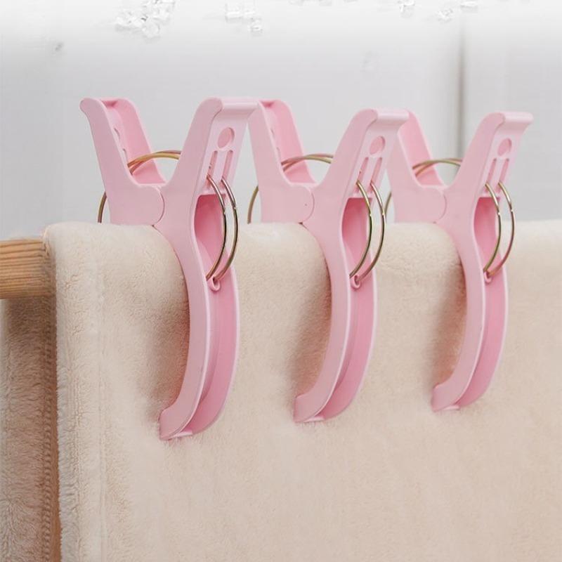 6pcs Home Multi-functional Clothes Clips for Drying Clothes Plastic Clothespins for Drying Quilts and Bedding