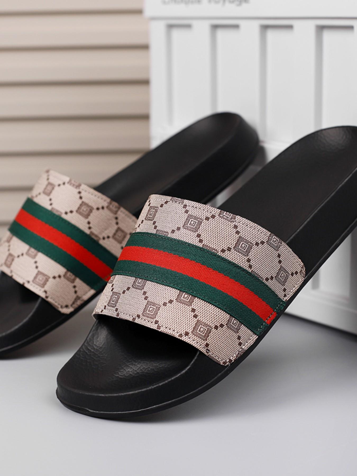 Unisex Floral Sandals, Summer Fashion Flat Slippers, Non-Slip Couples' Shoes, Casual Outdoor Wear, Comfortable & Stylish Design