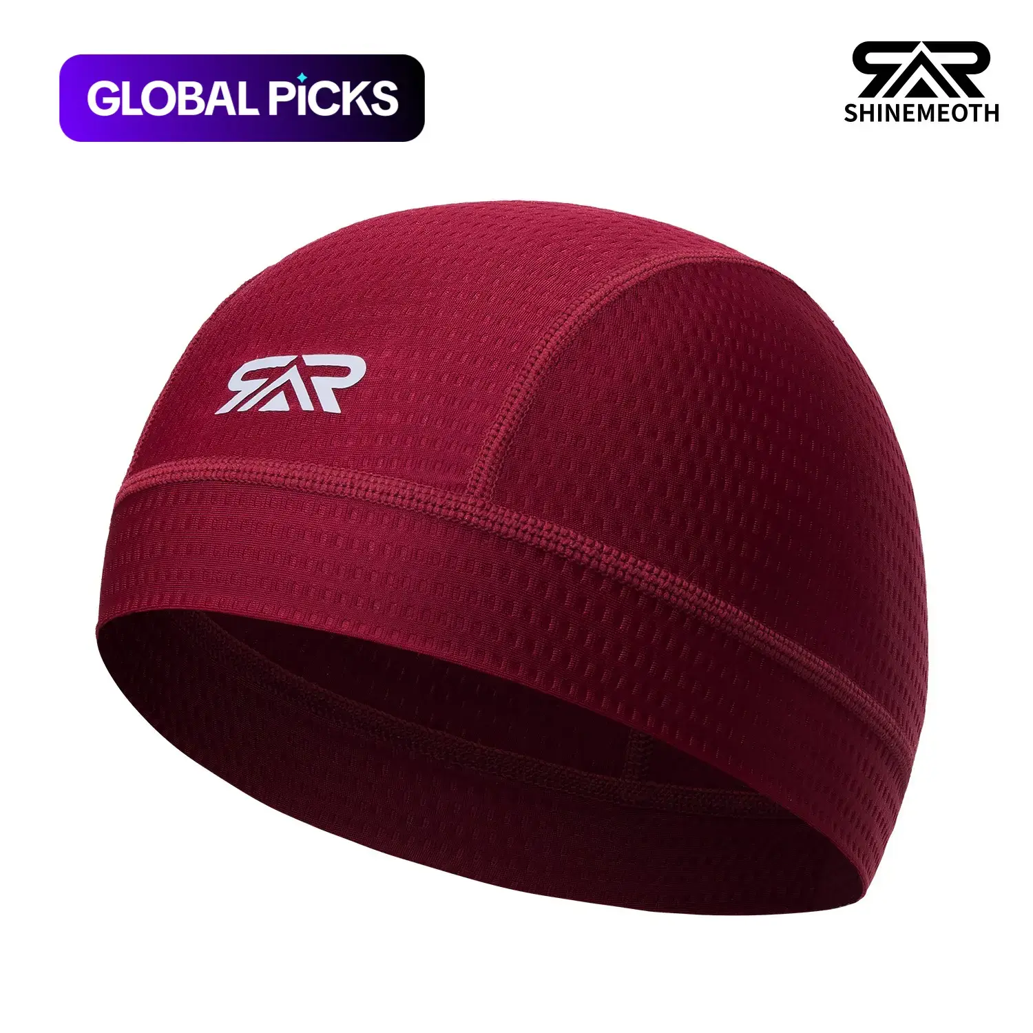 Shinemeoth Ultra Soft Mesh Cycling Cap, Breathable Cap, Skin-Friendly Helmet Liner Caps, Durable Non-Fading Cool Hat, Comfortable Riding Accessory, Sports Outdoor Hats