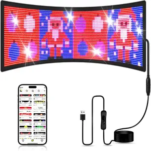 23''x8.5'' LED Sign - Programmable with Pre-made Animations & Text, Huge Bright Scrolling Display,  APP Control - Ideal for , Store, Christmas & Open Sign