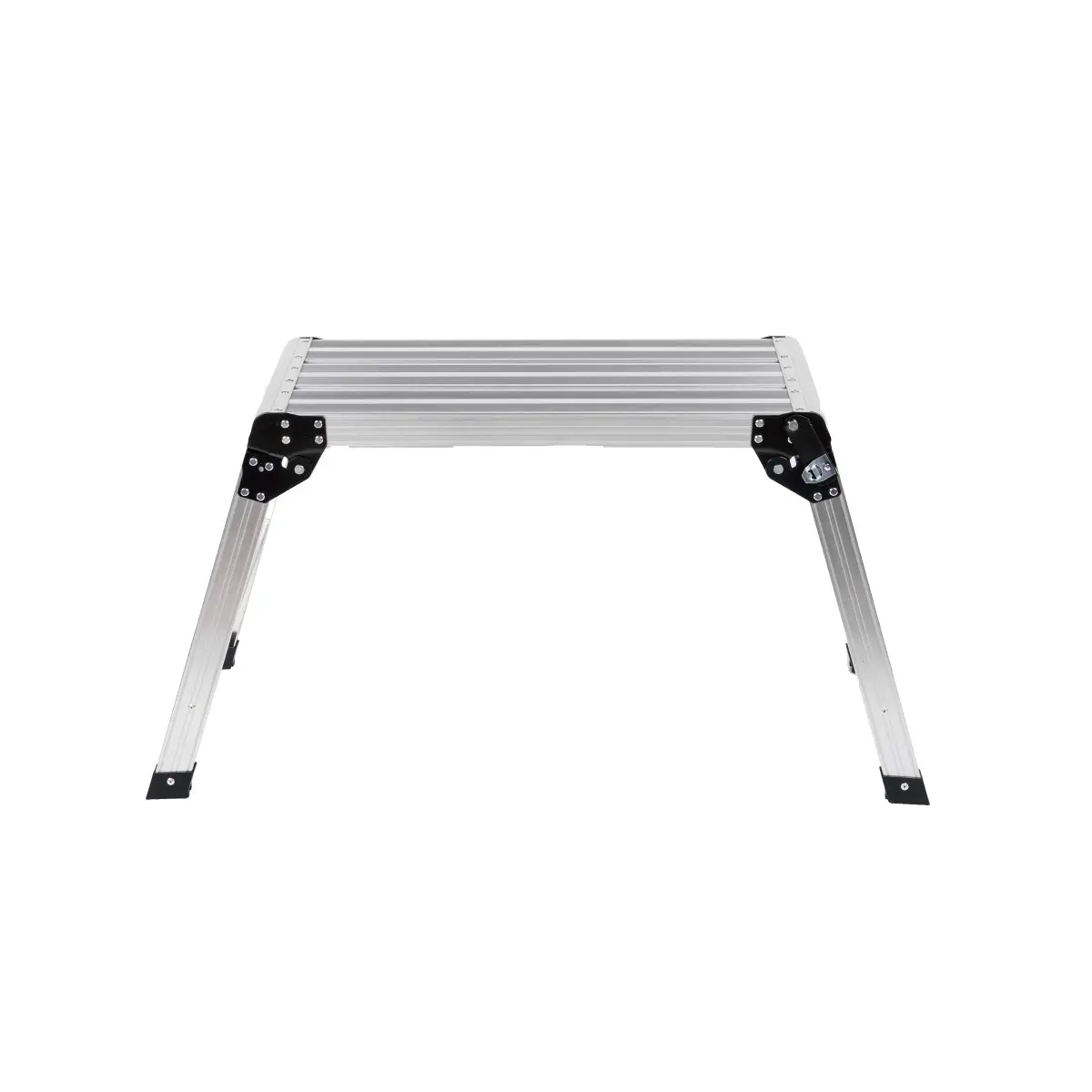 Compact Heavy-Duty Aluminum Folding Work Platform - 330 lbs Load Capacity Multi-Use Workbench, Non-Slip Feet Drywall Stool Ladder, Ideal for Painting, Decorating