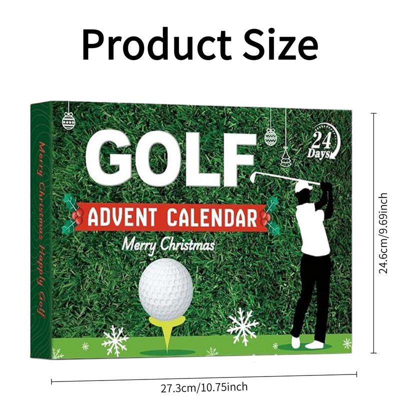 Golf Advent Calendar 2025 for Men Teen Boy, 24-Day Christmas Count-down Calendar for Father, Husband, or Boyfriend, Perfect Holiday Gift Featuring Golf Balls, Tees, Ball Markers