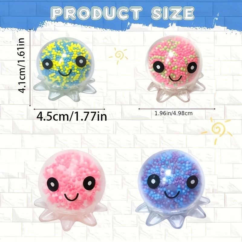 4pcs/1pcs Cute Octopus Stress Ball Gift Set, Colorful Soft Balls, Transparent Balls, Party Gifts, Birthday Presents, Holiday Gifts