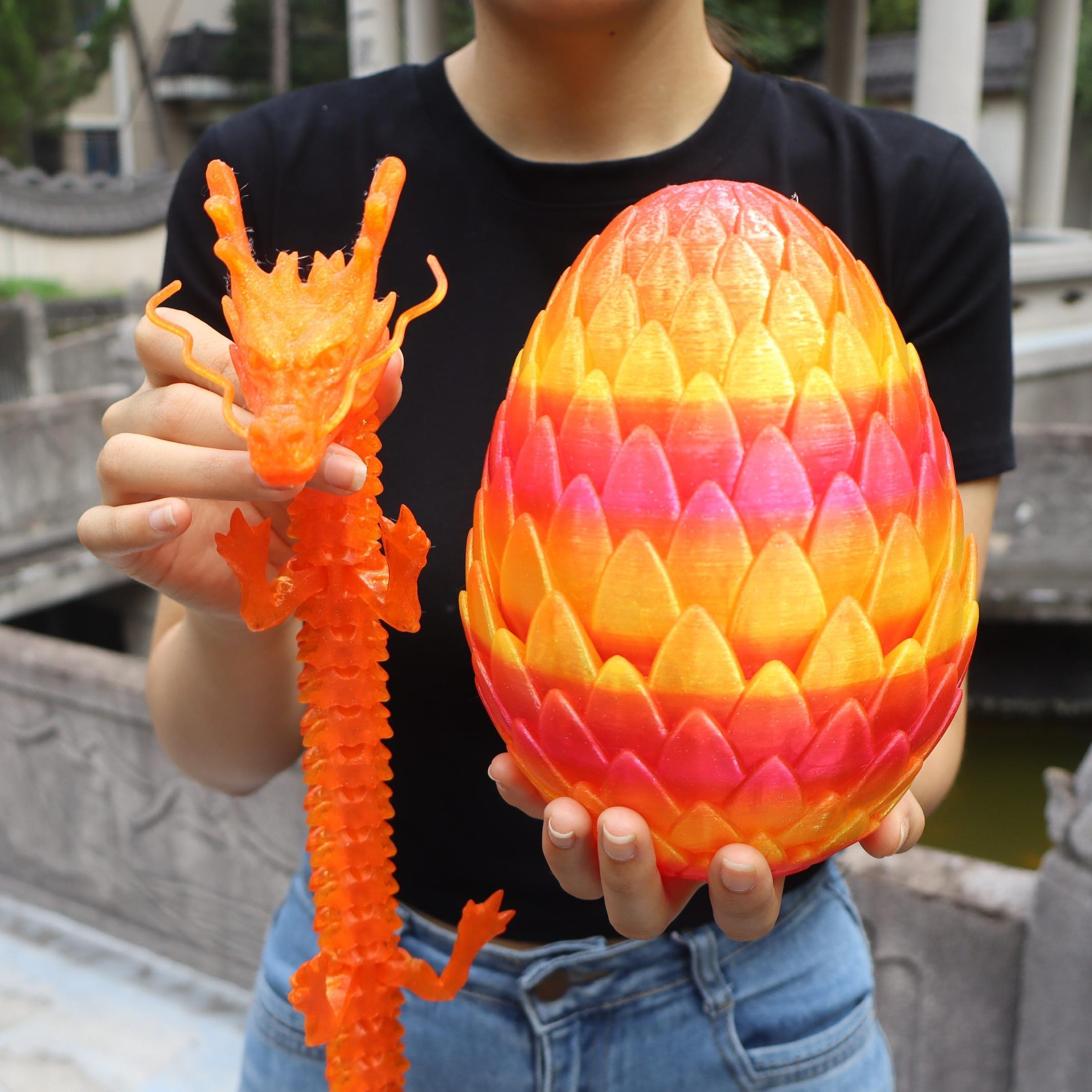 Large 3D Printed Dragon Egg Decorations, Home Gift, Party Favor, Office Desktop Ornament, Holiday Gifts, Car Decoration, Collectible Room Decor, Perfect Prank Gift