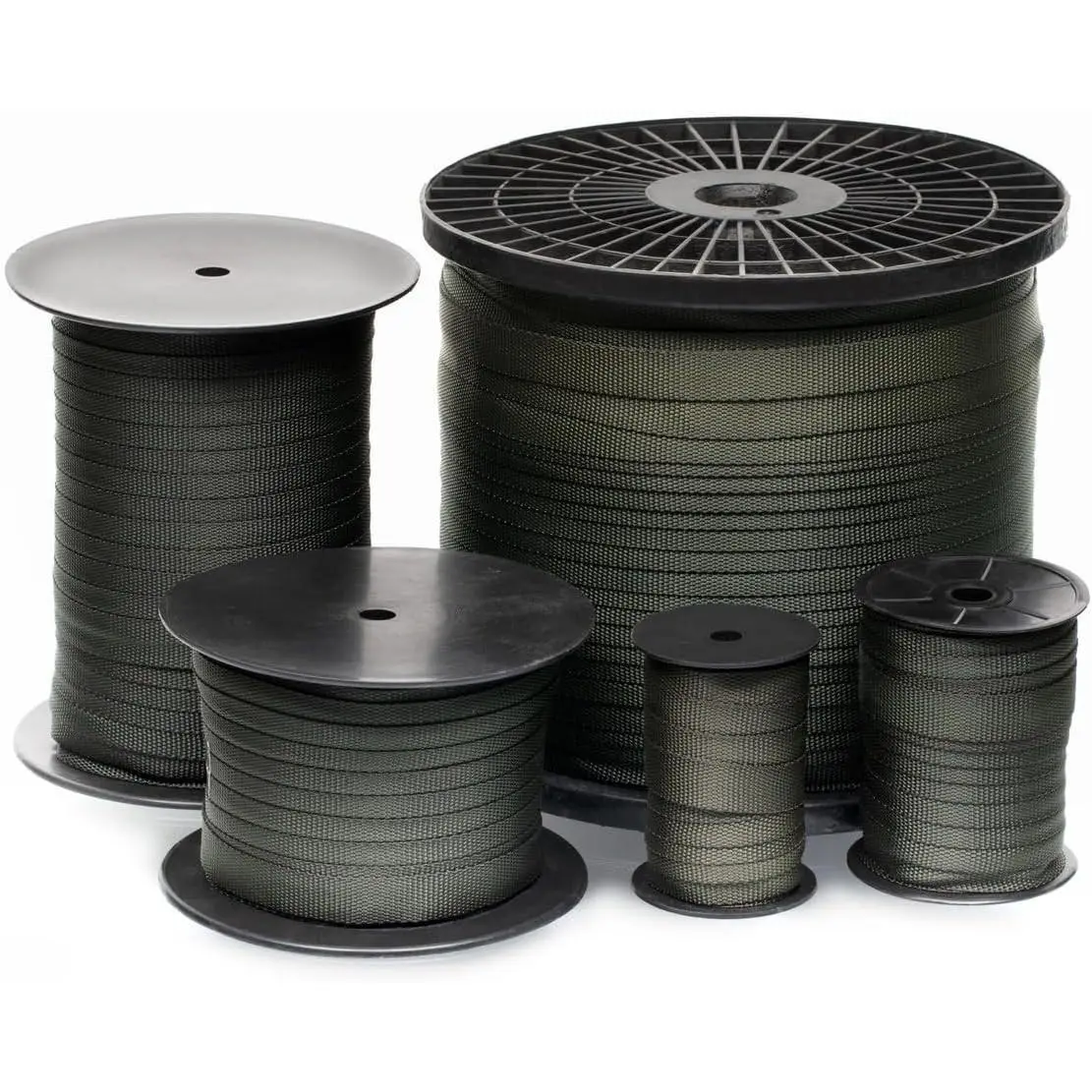 Tree Straps for Staking, Tree Ties for Plant Support, 3/4 Inch Width Guying Material Webbing Garden Strap for Outdoor Tree Straightening, 1500 Lbs Strength (Army Green) - 100 Feet
