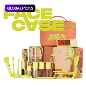 [Made by Mitchell] Face Case 13pcs/set Full Face Makeup Bundle & Free Makeup Case, All-in-One Makeup, Travel-Friendly & Portable