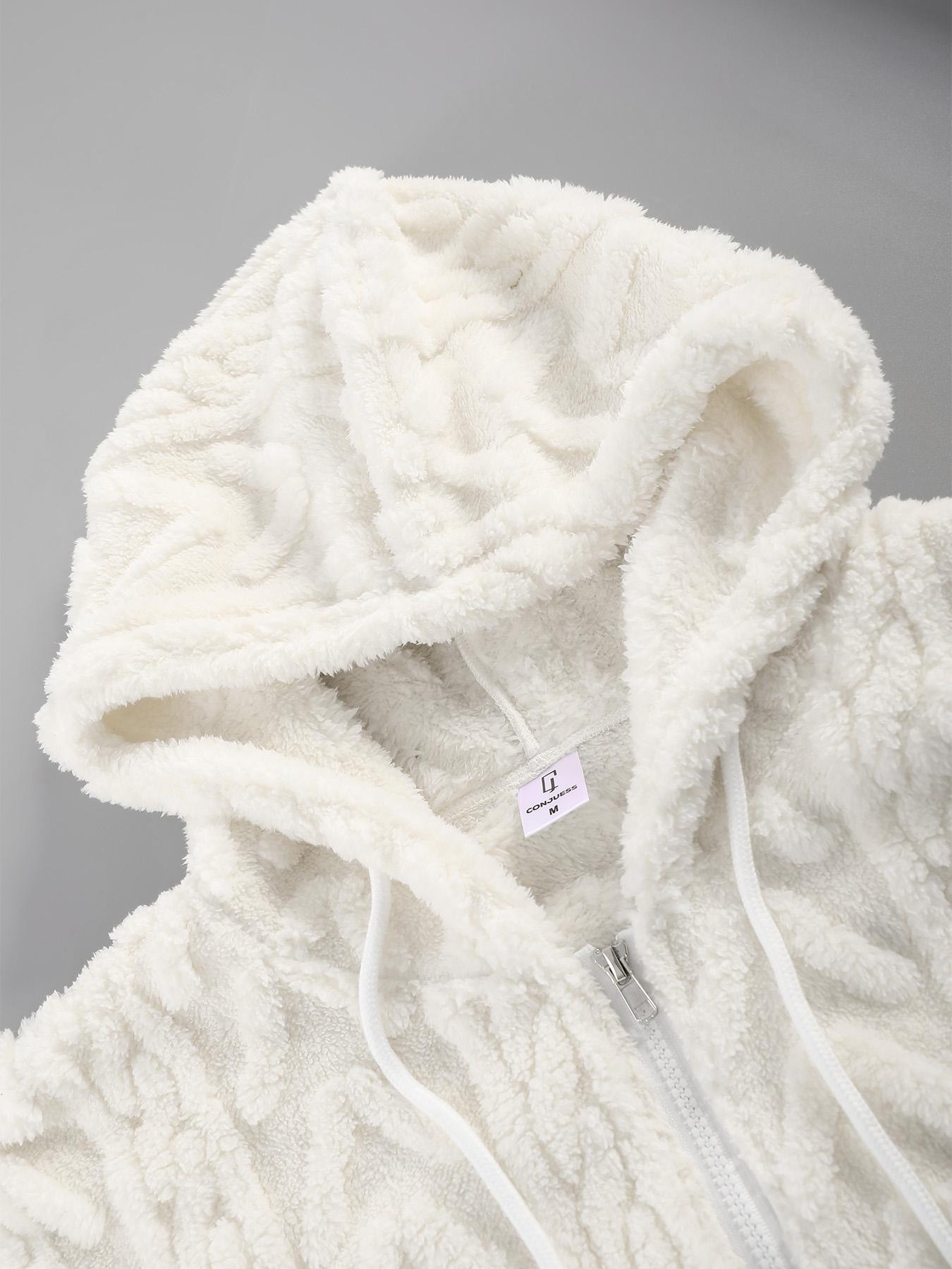 Lambswool Hooded Long Sleeve Sweater Set Texture Three-Dimensional Warm Soft Glutinous Skin-Friendly Fabric Casual Laid-Back Style 18 - 45 Years Old Men and Women Autumn and Winter Daily Commute/Home/Outdoor All-Matching