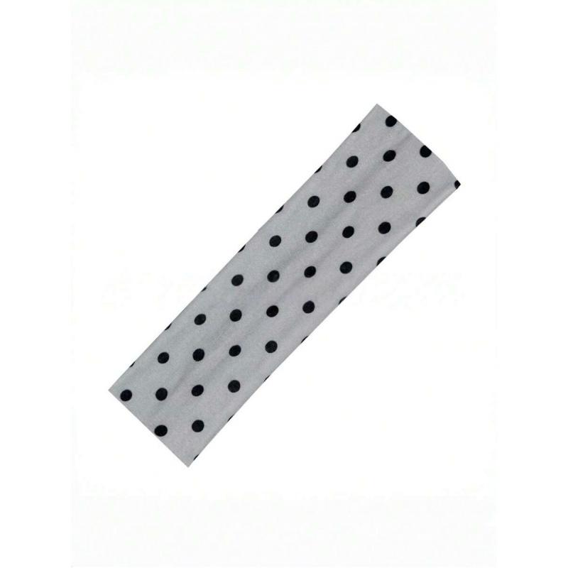 Polka Dot Yoga Training Workout Headband for Women Absorbent Elastic Hairband Fashion Sports Accessories Non-slip Running Headwear Elastic Headbands
