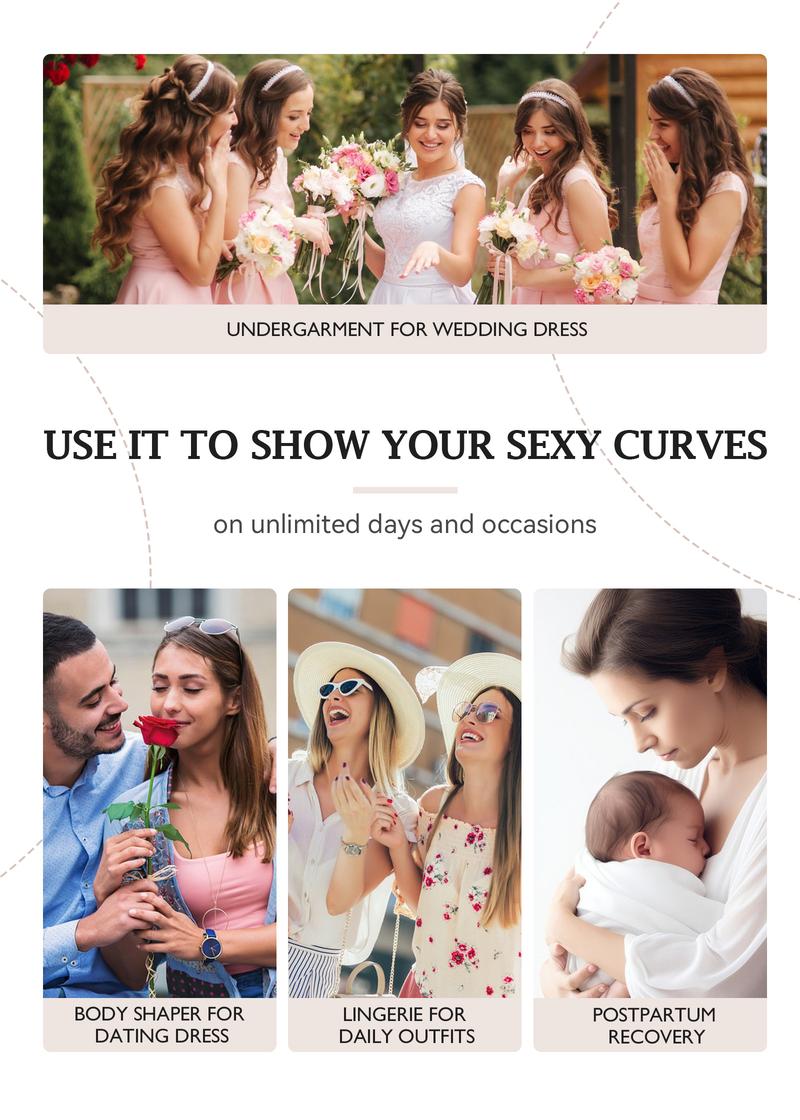 SHAPSHE Shapewear Bodysuit for Women Tummy Control Thong Open Bust Shapewear