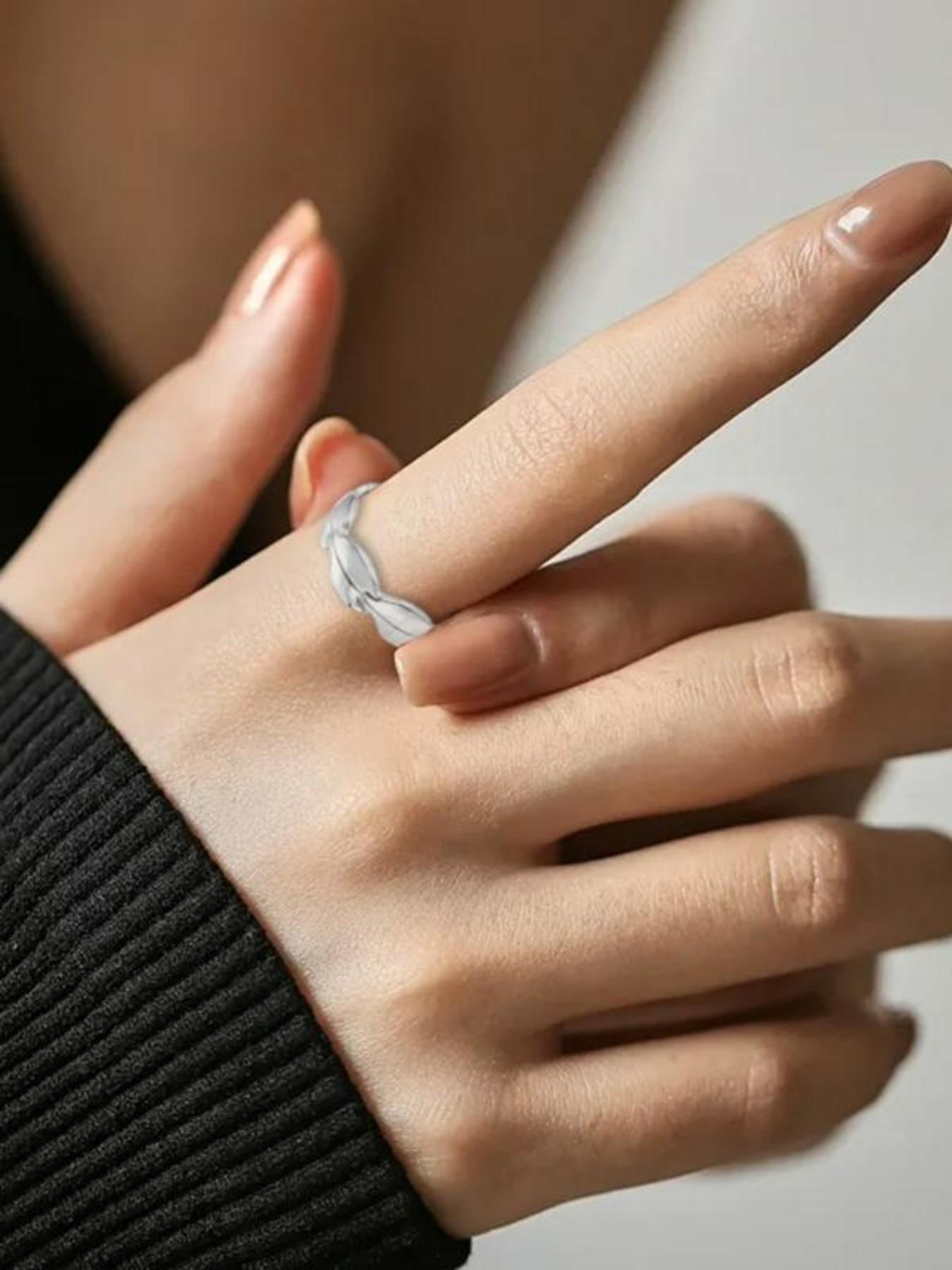 Women's Copper Magnetic Stackable Ring Set, 2 Pieces, Strong Magnet Rings, Adjustable Size, 99% Pure Copper, All Seasons Jewelry Gift, Stacking Ring Set, Statement Rings