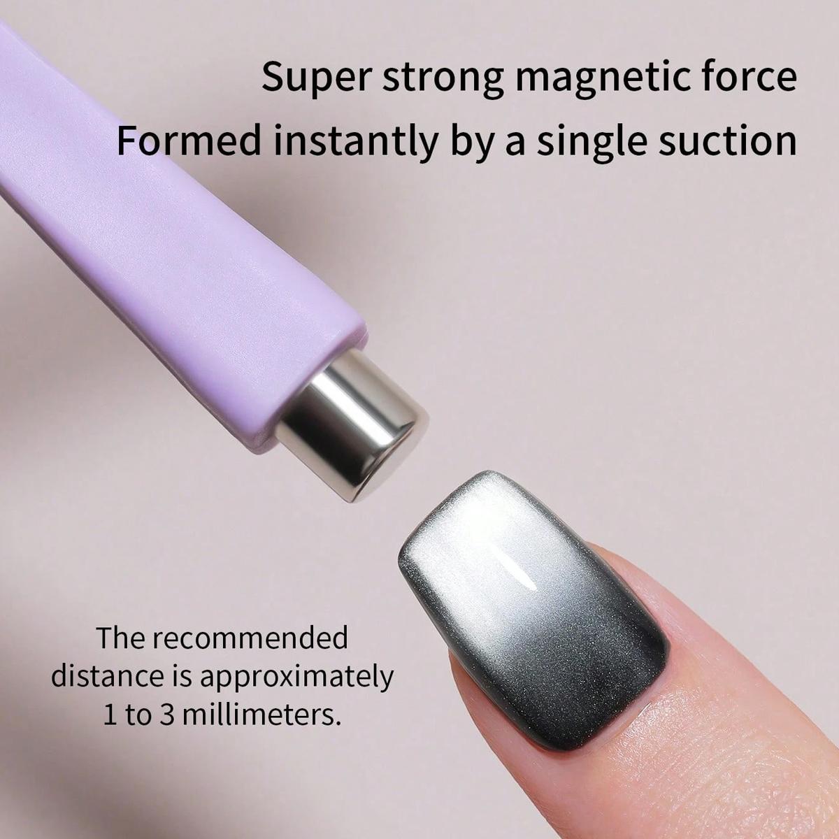 8-IN-1 Multi-Function Strong Magnetic Stick For Cat Eye Gel Polish Nail Magnet Tool Magnet Pen Nails Art Design Glitter Effect Magic Manicure Tools Professional & DIY Manicure Pedicure, Nail Accessories, Professional Salon Quality Multifunctional Magnet