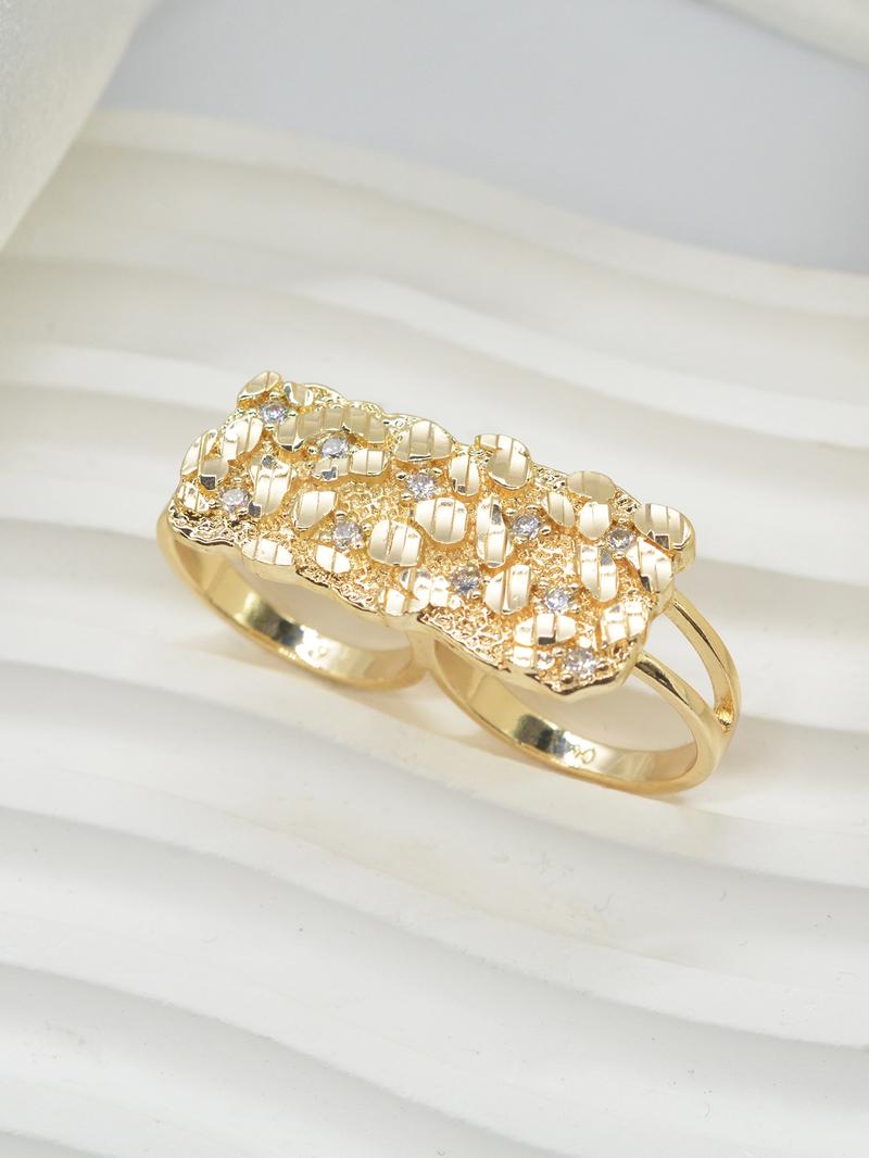 Men's Fashion Hip-Hop Dollar Bill Ring Set, Hollow Out Design, Perfect Gift for Men, Ideal for Daily Wear & Special Occasions