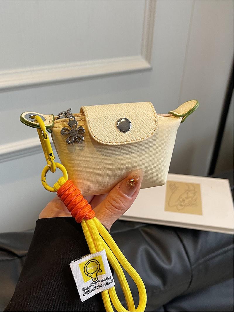 Mini women's flip button casual and compact handbag, wrist pocket, multiple colors to choose from, suitable for daily clothing matching, fashionable for going out.