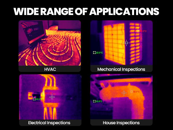 Thermal Imaging Camera, MILESEEY Handheld 256*192 IR Resolution Thermal Imager, 3.5 Inch LCD Display IP65 Waterproof Rechargeable 6 Palettes Thermal Camera with Auto Track Cold and Hot Spots Function Christmas gifts