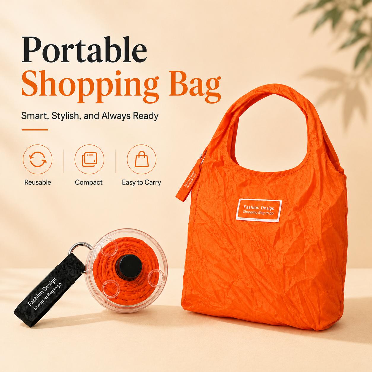 Portable Round Disc Retractable Foldable Shopping Tote Bag - Rotatable Compact Eco-Friendly Grocery Handbag, Reusable Storage Bags, Plastic-Free Sustainable Supermarket Haul Swap, Lightweight Organizer with 4 Assorted Colors, Grocery Hauls, Collapsible
