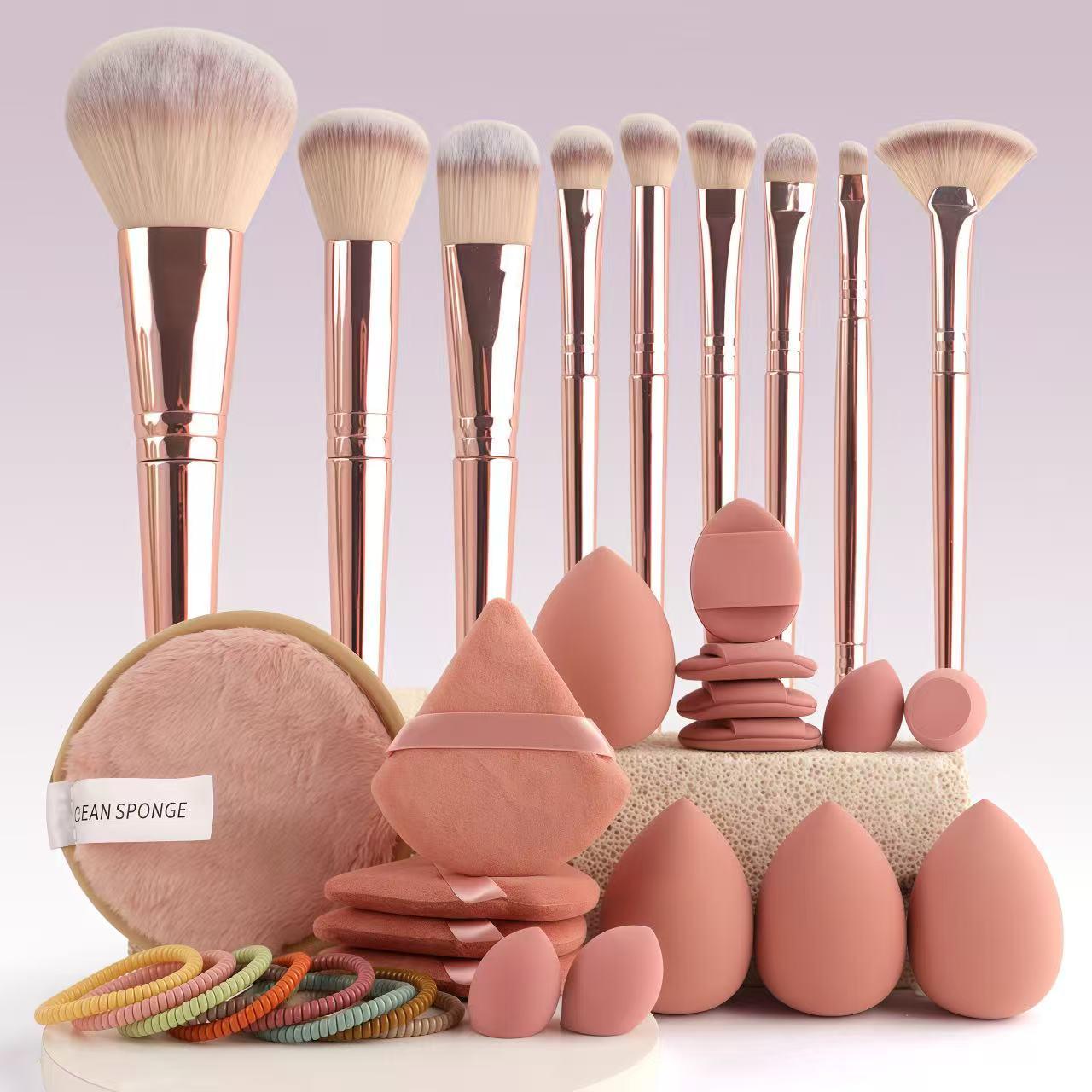 Ultimate Multi-Piece Beauty Tool Set, Makeup Tool Kit, Includes Makeup Brushes and Sponges, One-Stop Solution for Complete Makeup Application