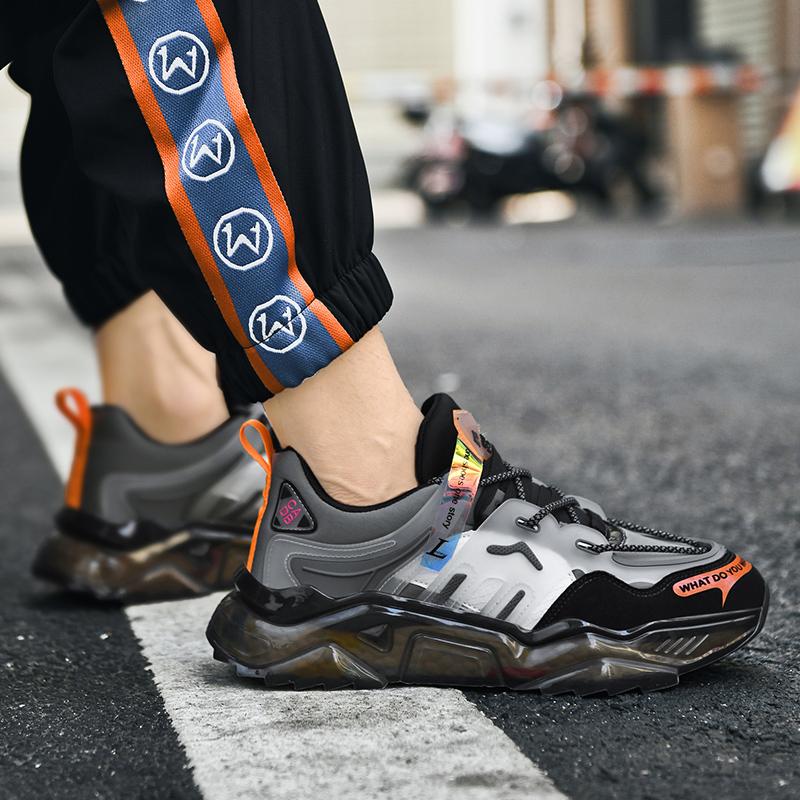 Men's Popcorn Sole Shoes, Lightweight Shock Absorption, All-Season Sport Casual Sneakers, Comfortable and Versatile Footwear