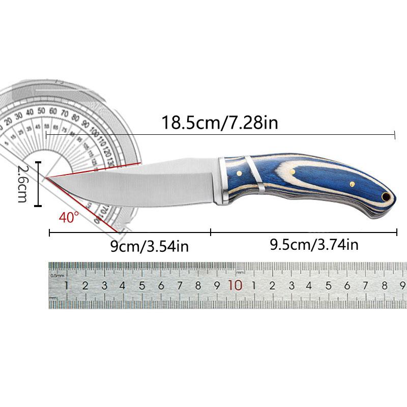 Stainless Steel Steak Knife, 1 Count Wooden Handle Fruit Knife, Durable Kitchen Knife for Home Kitchen, Kitchen Accessories, Stainless Steel Knives