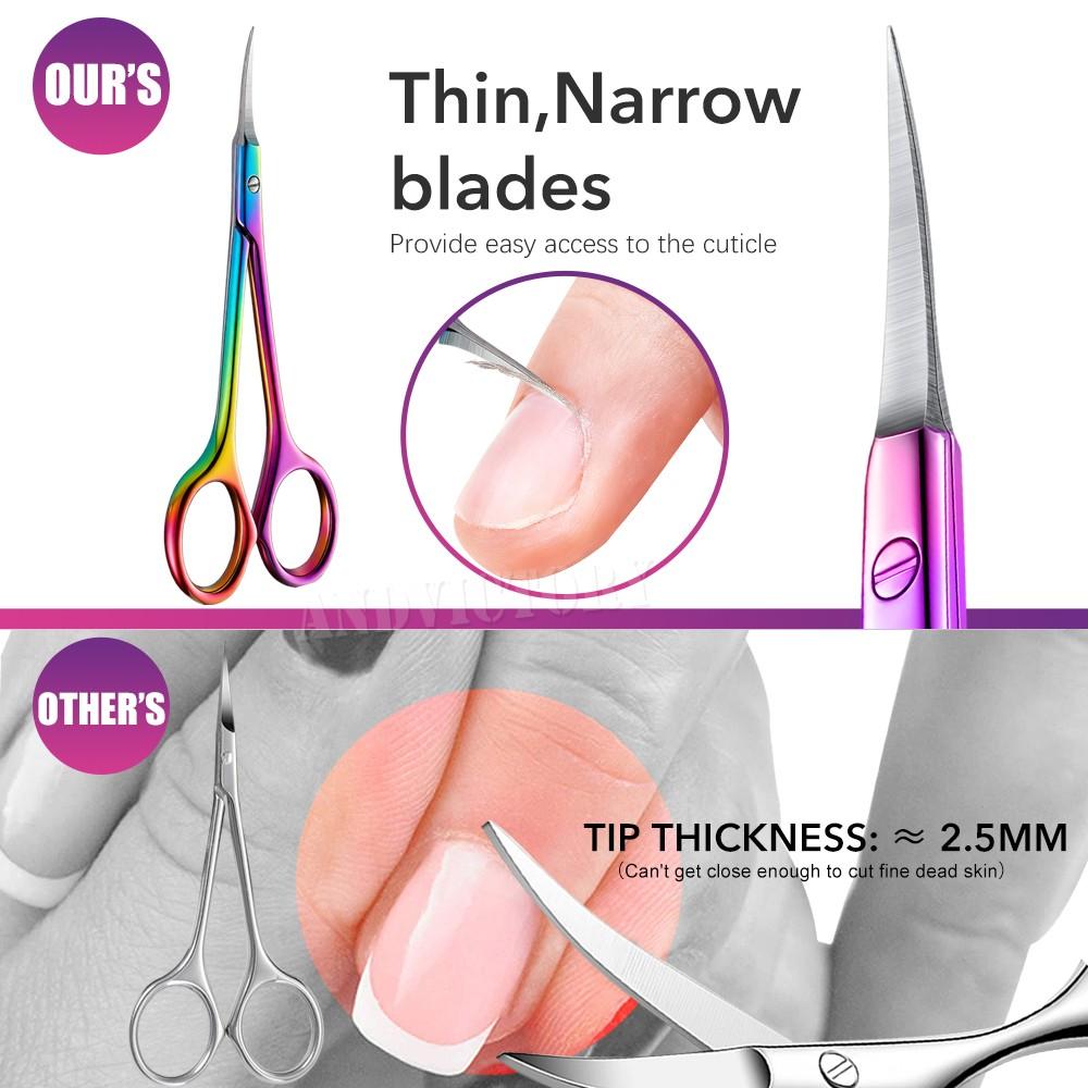 Russian Style Nail Clipper with Exfoliating Function, Curved Head Design, Professional Stainless Steel, Ideal for Nail Care and Art Tools