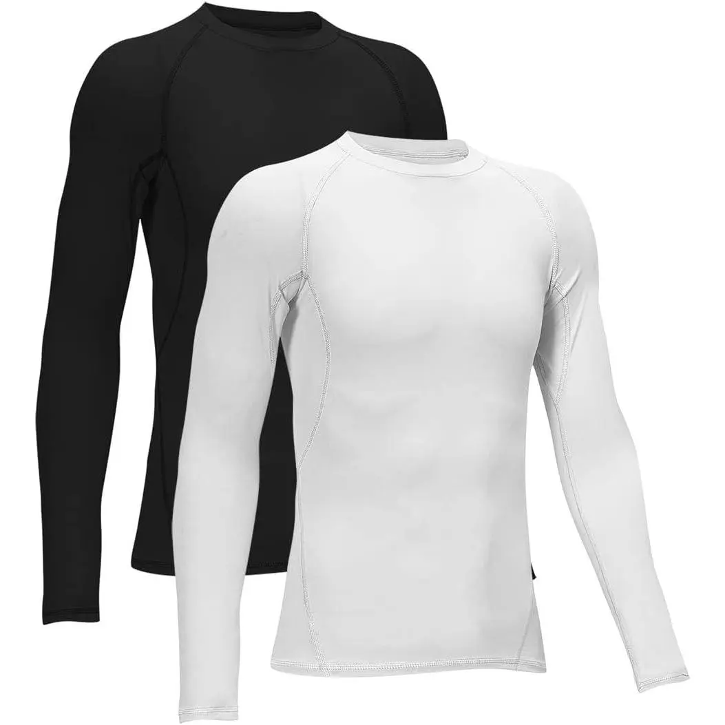 Boys' & Girls' Youth Compression Shirts - Long Sleeve Sports Baselayer Undershirt, Moisture Wicking (4/3/2 Pack)(Gift)